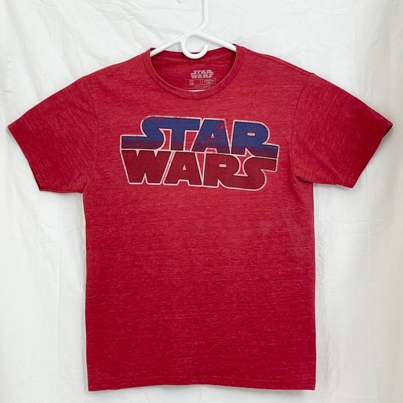 Star Wars Retro Logo Graphic Tee Unisex M Red - Picture 1 of 5